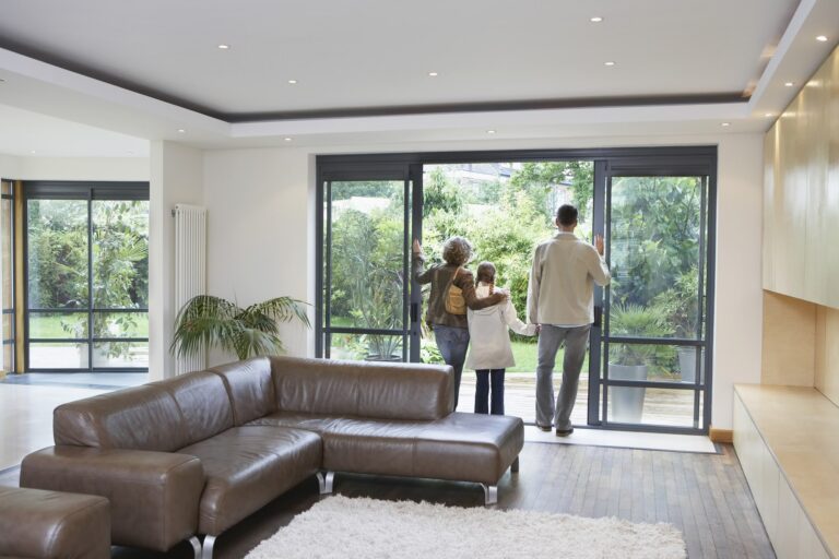 Family in New Home